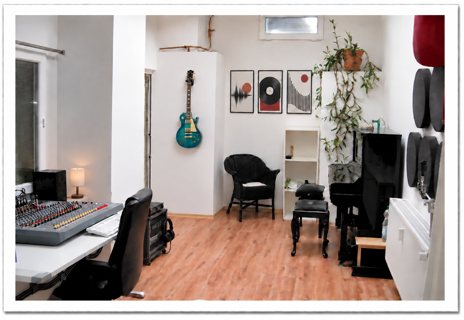 Regieraum des Tonstudios der Tonstation in Bielefeld